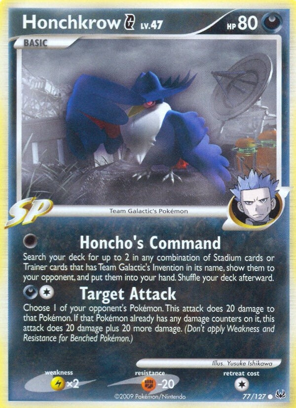 Image for Honchkrow G (77/127) (Platinum) (PL) - Pokemon