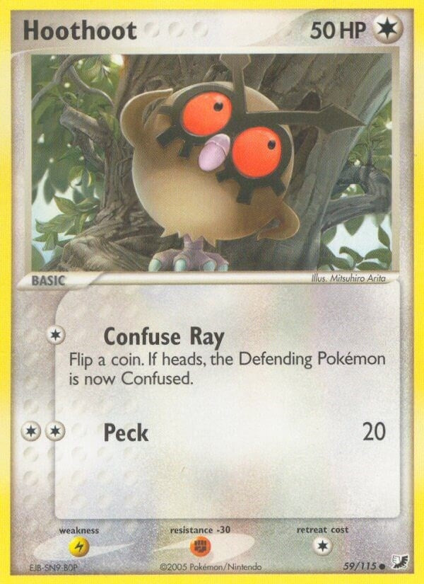 Image for Hoothoot (59/115) (EX Unseen Forces) (UF) - Pokemon