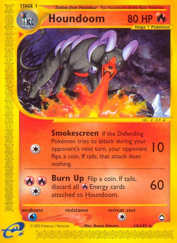 Image for Houndoom (14) (014/147) (Aquapolis) (AQ) - Pokemon