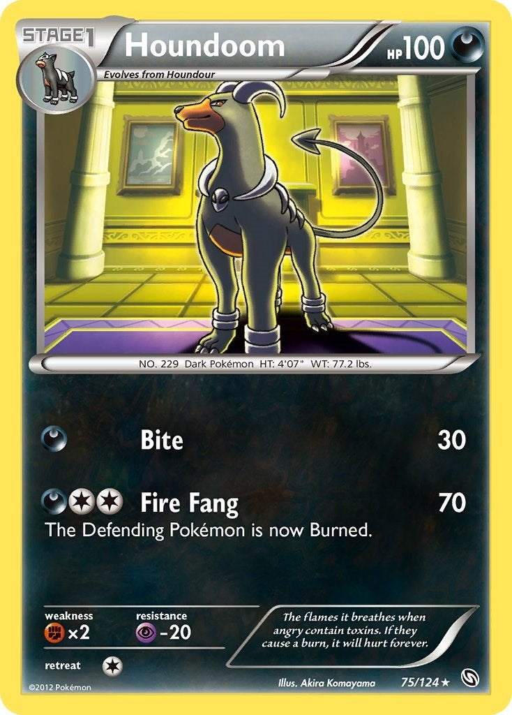 Image for Houndoom (75/124) (Dragons Exalted) (DRX) - Pokemon