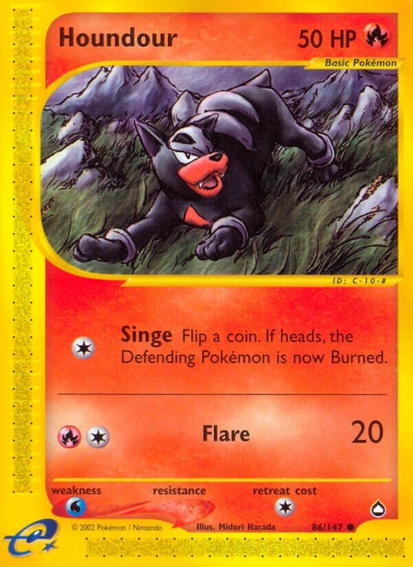 Image for Houndour (86) (086/147) (Aquapolis) (AQ) - Pokemon