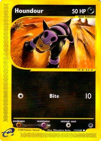 Image for Houndour (113/165) (Expedition) (EX) - Pokemon