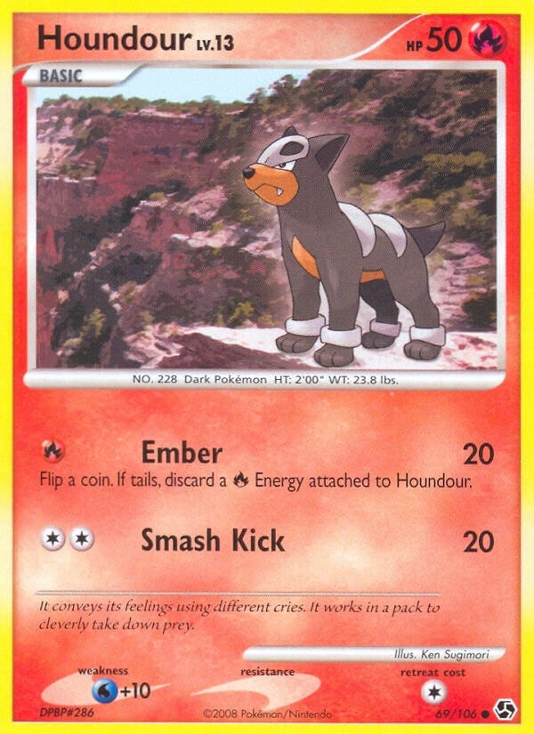 Image for Houndour (69/106) (Great Encounters) (GE) - Pokemon