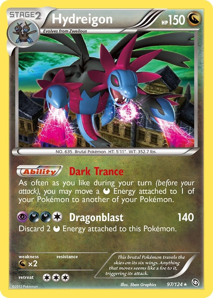 Image for Hydreigon (97) (97/124) (Dragons Exalted) (DRX) - Pokemon
