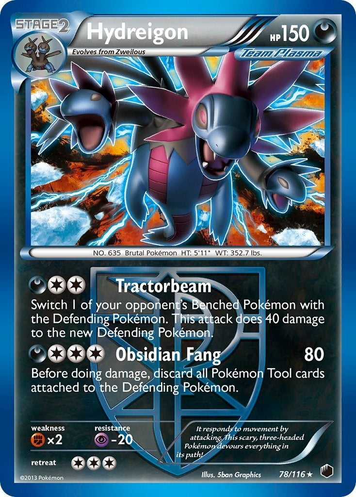 Image for Hydreigon (Team Plasma) (78/116) (Plasma Freeze) (PLF) - Pokemon