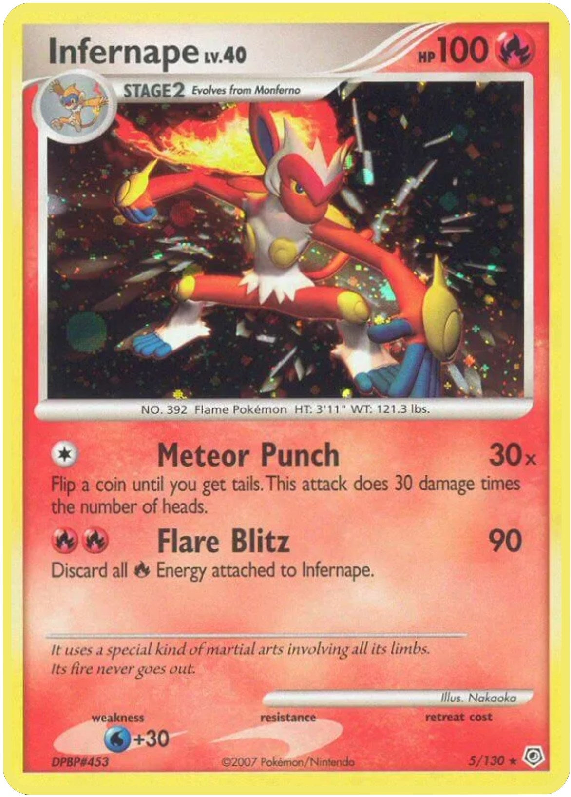 Image for Infernape (5/130) (Diamond and Pearl) (DP) - Pokemon