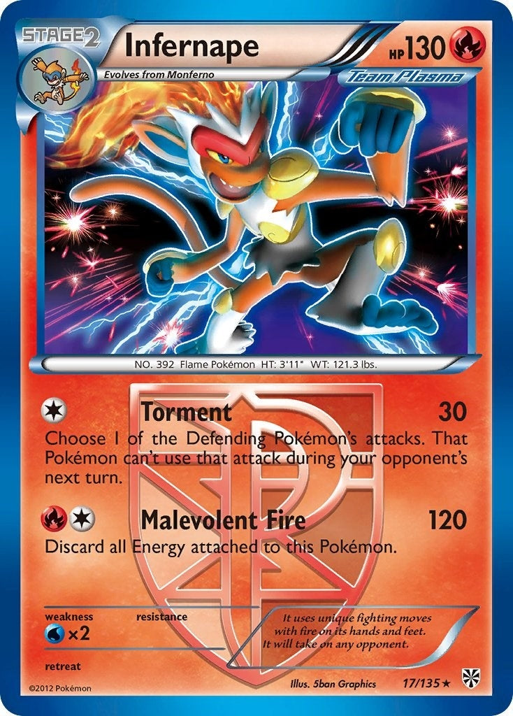 Image for Infernape (Team Plasma) (17/135) (Plasma Storm) (PLS) - Pokemon