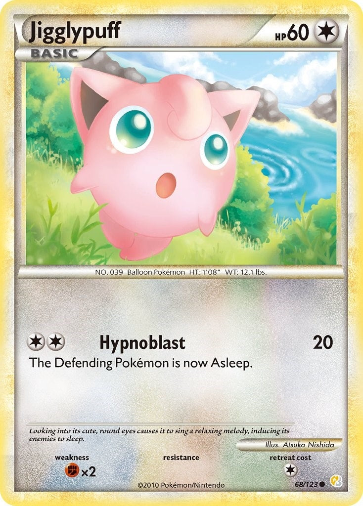 Image for Jigglypuff (68/123) (HeartGold SoulSilver) (HS) - Pokemon
