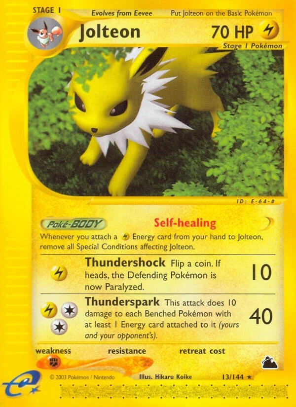Image for Jolteon (13) (013/144) (Skyridge) (SK) - Pokemon