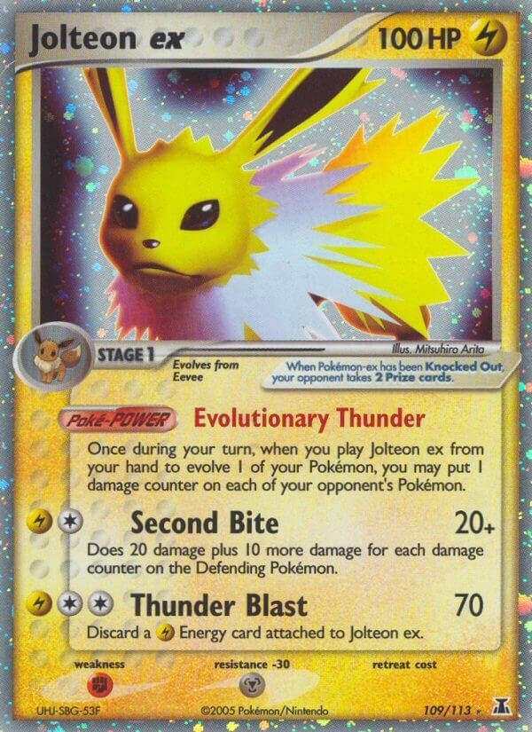 Image for Jolteon ex (109/113) (EX Delta Species) (DS) - Pokemon