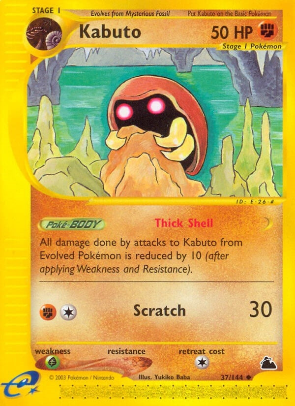 Image for Kabuto (037/144) (Skyridge) (SK) - Pokemon