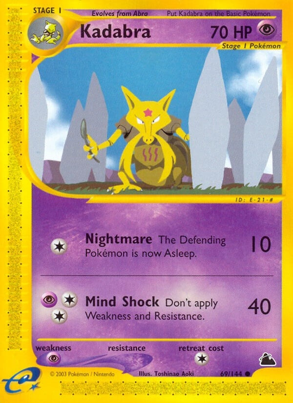 Image for Kadabra (069/144) (Skyridge) (SK) - Pokemon