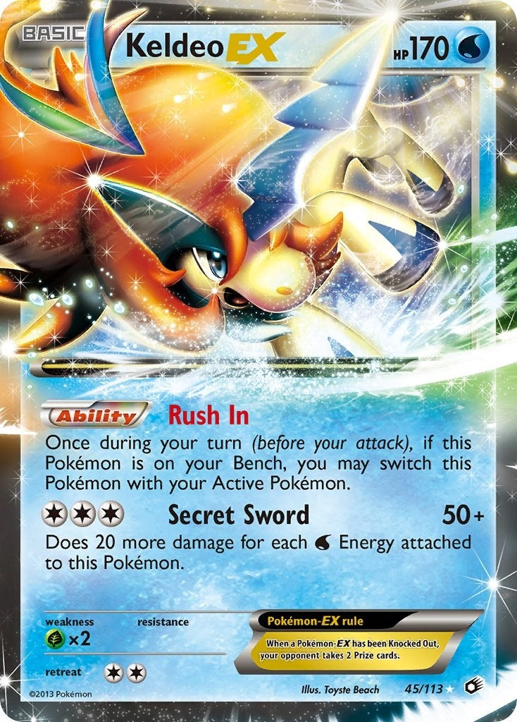 Image for Keldeo EX (45/113) (Legendary Treasures) (LTR) - Pokemon