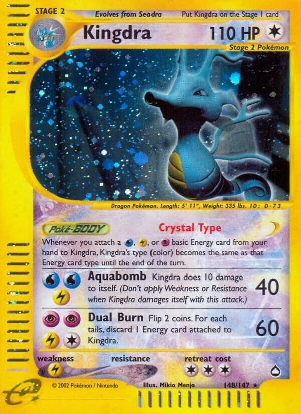 Image for Kingdra (148) (148/147) (Aquapolis) (AQ) - Pokemon