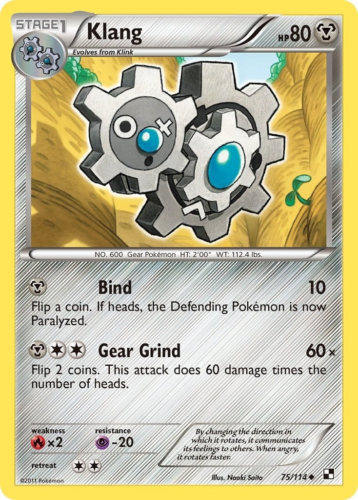 Image for Klang (75/114) (Black and White) (BLW) - Pokemon