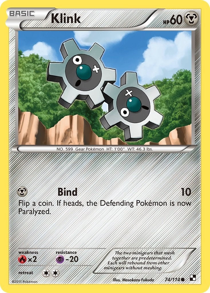Image for Klink (74/114) (Black and White) (BLW) - Pokemon