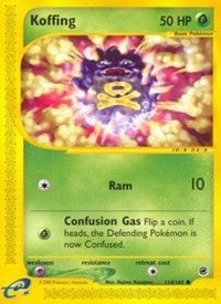 Image for Koffing (114/165) (Expedition) (EX) - Pokemon