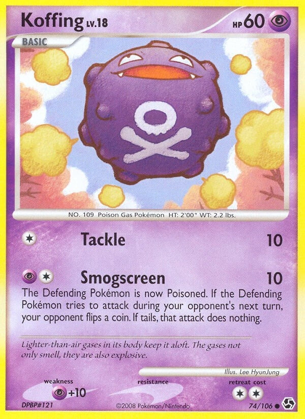 Image for Koffing (74/106) (Great Encounters) (GE) - Pokemon