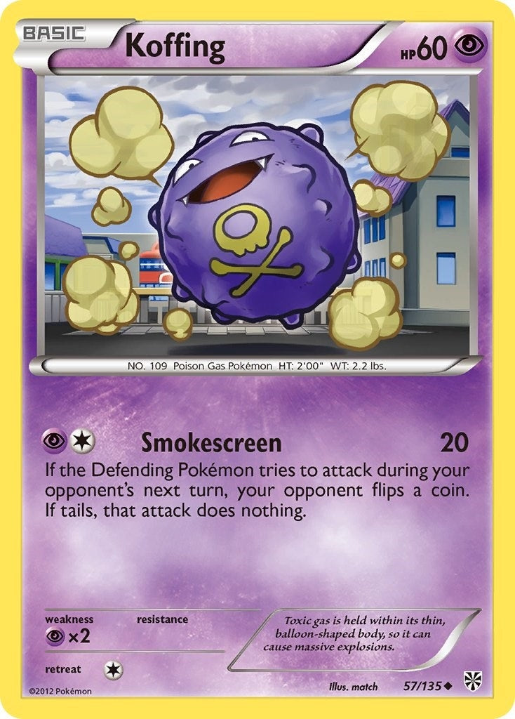 Image for Koffing (57) (57/135) (Plasma Storm) (PLS) - Pokemon