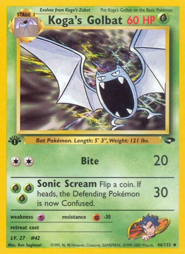 Image for Koga's Golbat (046/132) (Gym Challenge) (G2) - Pokemon