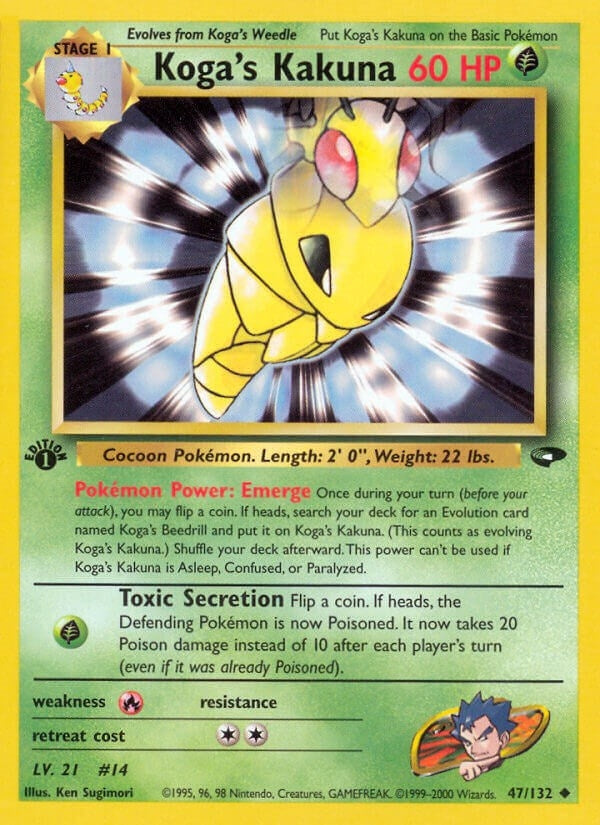 Image for Koga's Kakuna (047/132) (Gym Challenge) (G2) - Pokemon