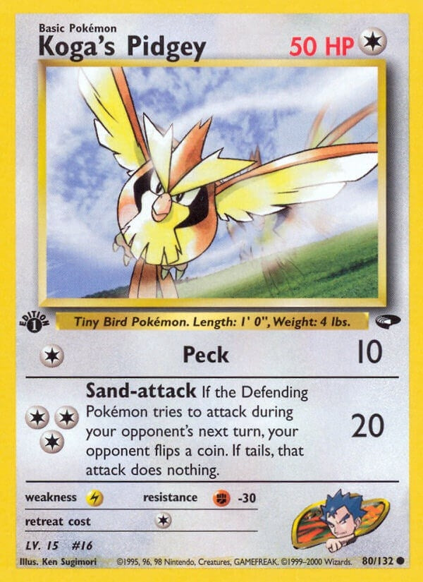 Image for Koga's Pidgey (80) (080/132) (Gym Challenge) (G2) - Pokemon