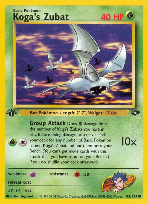 Image for Koga's Zubat (083/132) (Gym Challenge) (G2) - Pokemon
