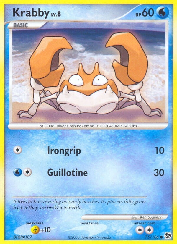 Image for Krabby (75/106) (Great Encounters) (GE) - Pokemon