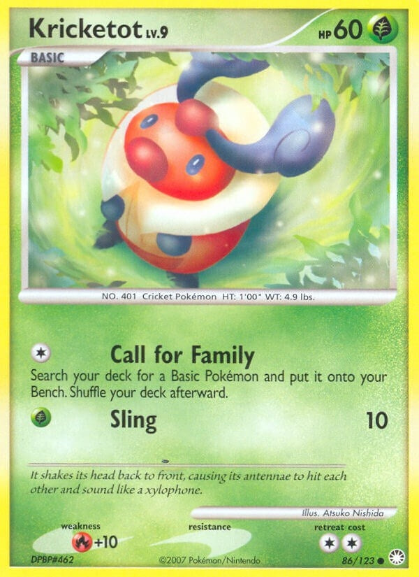 Image for Kricketot (86/123) (Mysterious Treasures) (MT) - Pokemon