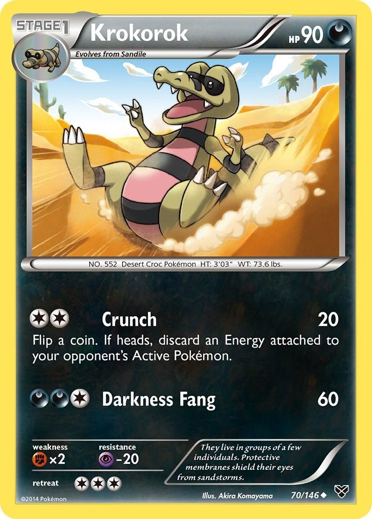 Image for Krokorok (70/146) (XY Base Set) (XY) - Pokemon