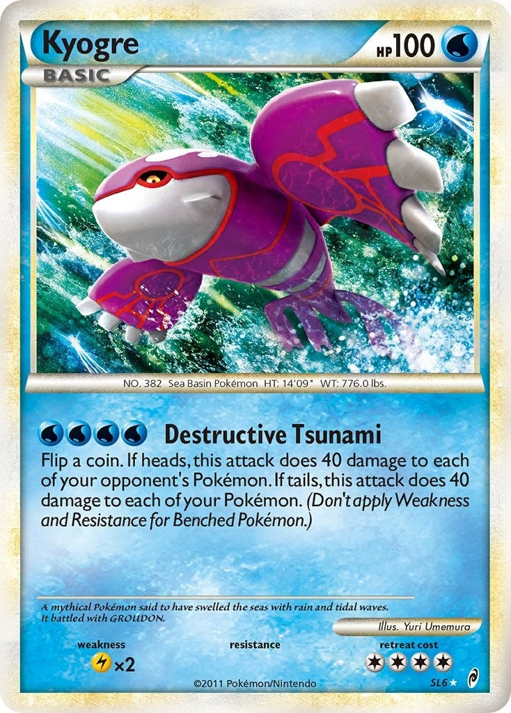 Image for Kyogre (Shiny) (SL6) (Call of Legends) (CL) - Pokemon