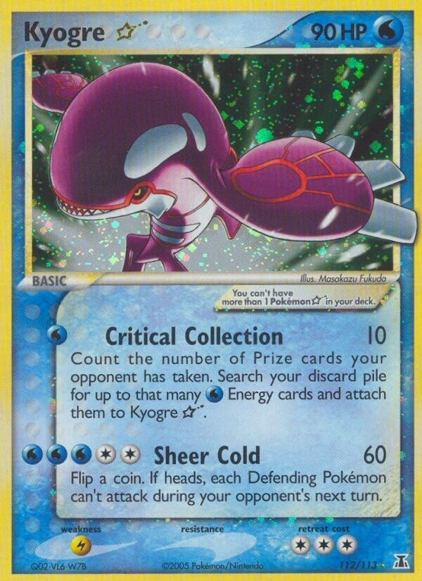 Image for Kyogre Star (112/113) (EX Delta Species) (DS) - Pokemon