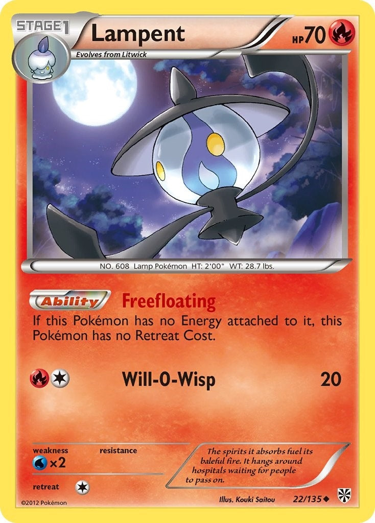 Image for Lampent (22/135) (Plasma Storm) (PLS) - Pokemon