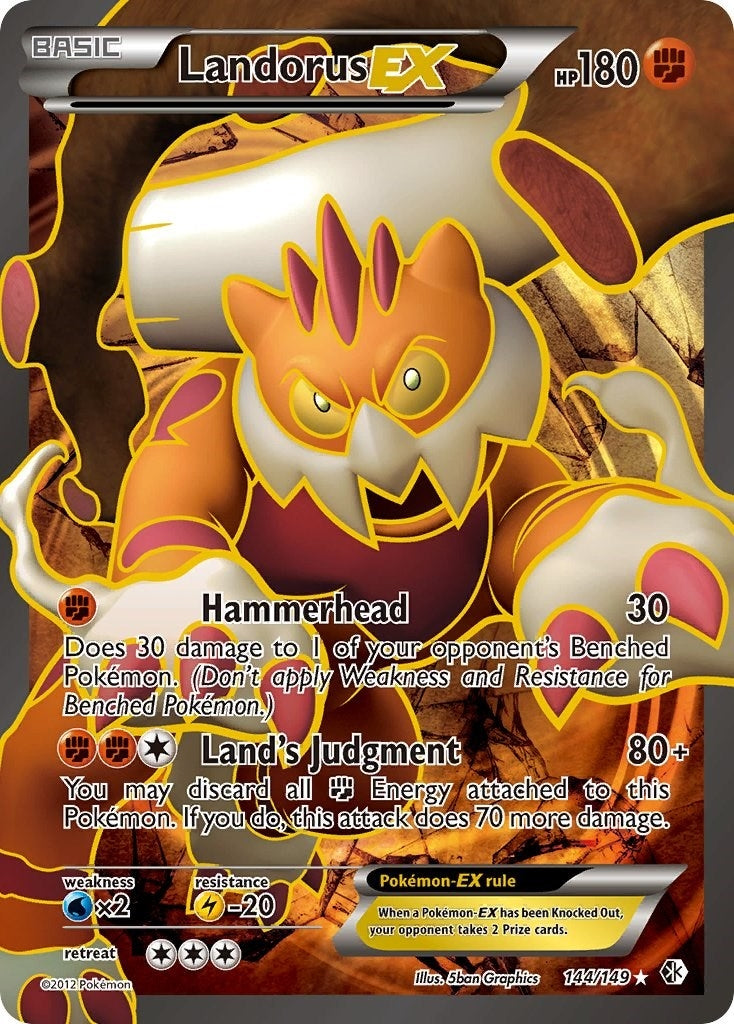Image for Landorus EX (144 Full Art) (144/149) (Boundaries Crossed) (BCR) - Pokemon
