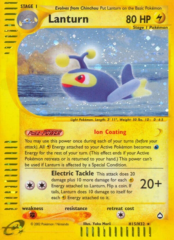 Image for Lanturn (H15) (H15/H32) (Aquapolis) (AQ) - Pokemon