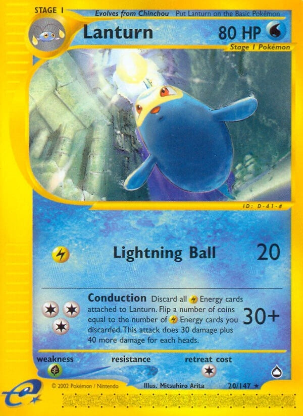 Image for Lanturn (20) (020/147) (Aquapolis) (AQ) - Pokemon