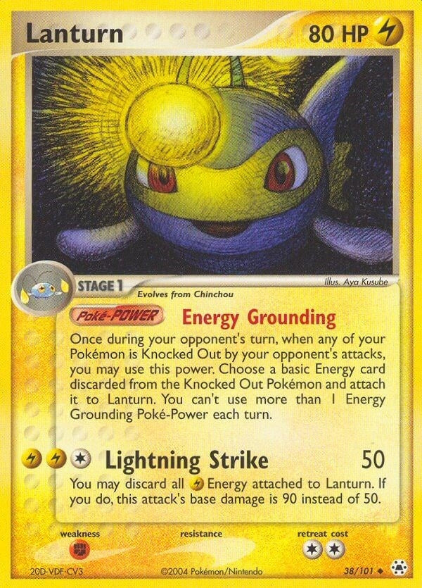 Image for Lanturn (38/101) (EX Hidden Legends) (HL) - Pokemon