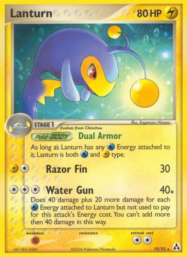 Image for Lanturn (19/92) (EX Legend Maker) (LM) - Pokemon