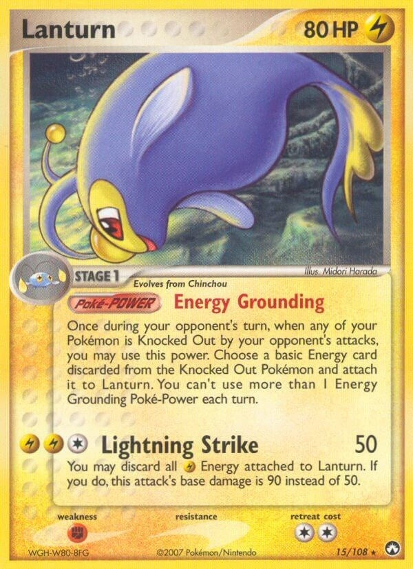 Image for Lanturn (15/108) (EX Power Keepers) (PK) - Pokemon