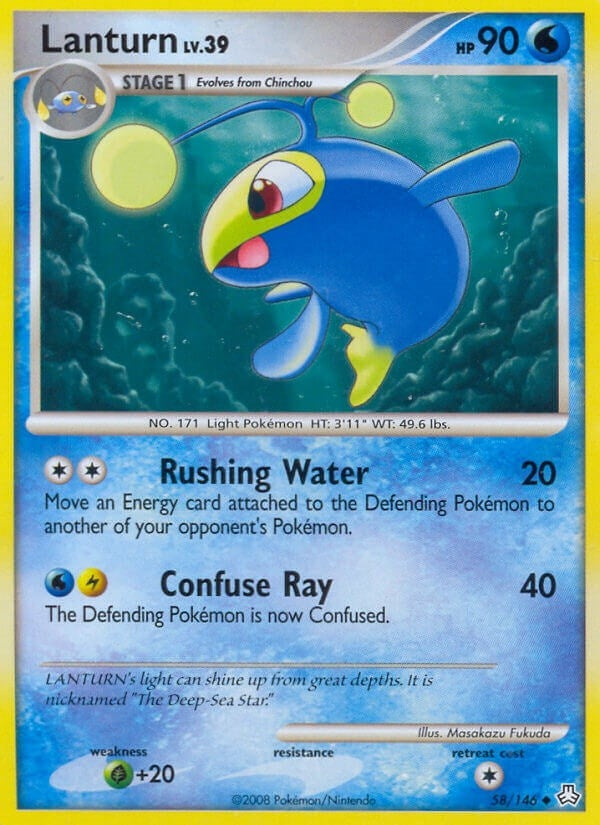 Image for Lanturn (58) (58/146) (Legends Awakened) (LA) - Pokemon
