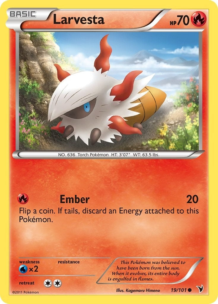 Image for Larvesta (19) (19/101) (Noble Victories) (NVI) - Pokemon