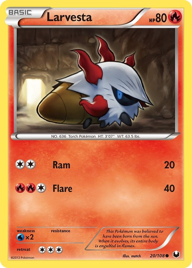 Image for Larvesta (20) (20/108) (Dark Explorers) (DEX) - Pokemon