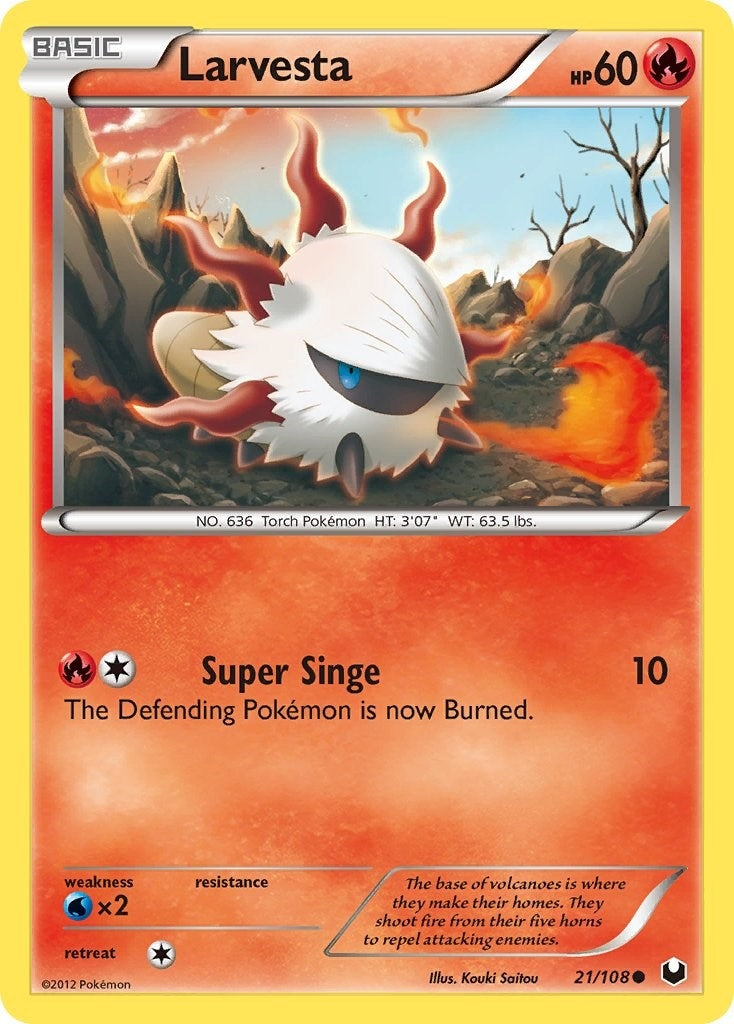 Image for Larvesta (21) (21/108) (Dark Explorers) (DEX) - Pokemon