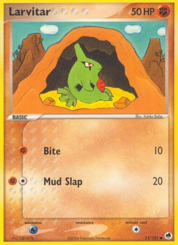 Image for Larvitar (51/101) (EX Dragon Frontiers) (DF) - Pokemon
