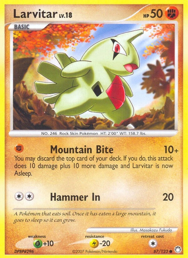 Image for Larvitar (87/123) (Mysterious Treasures) (MT) - Pokemon