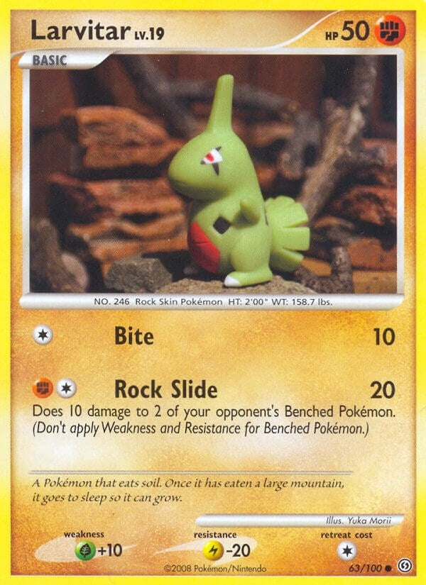 Image for Larvitar (63/100) (Stormfront) (SF) - Pokemon