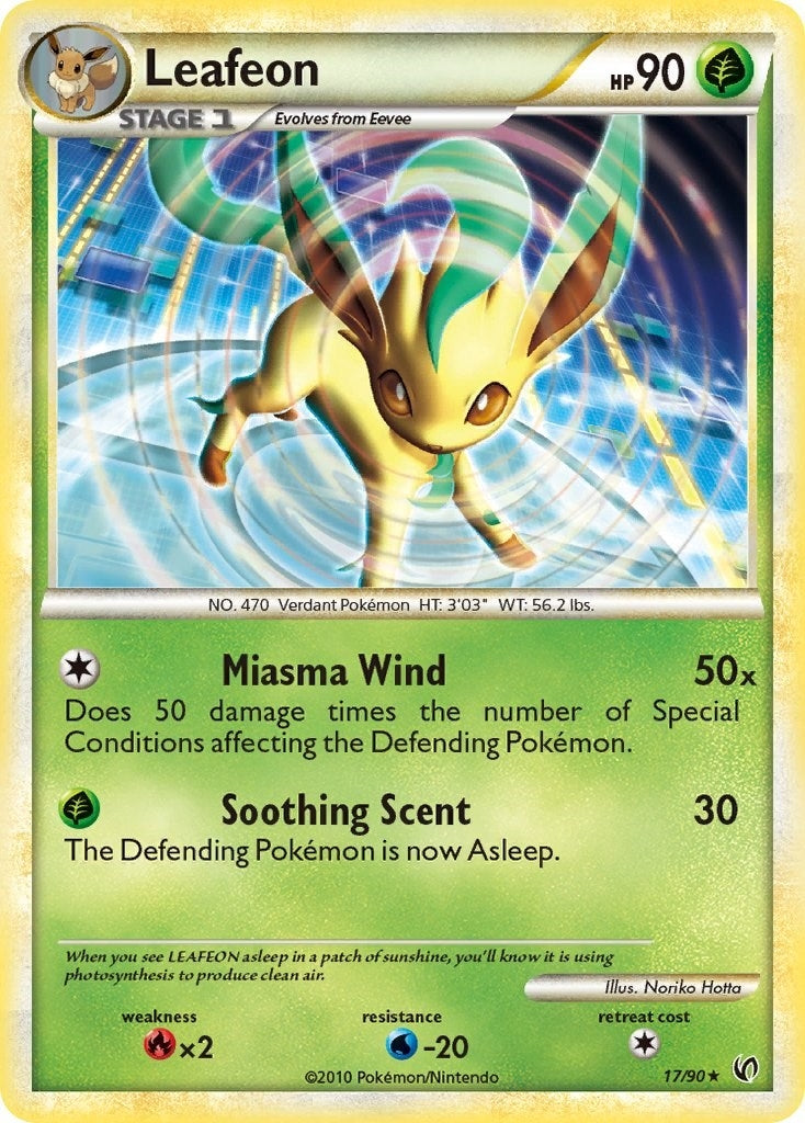 Image for Leafeon (17/90) (Undaunted) (UD) - Pokemon