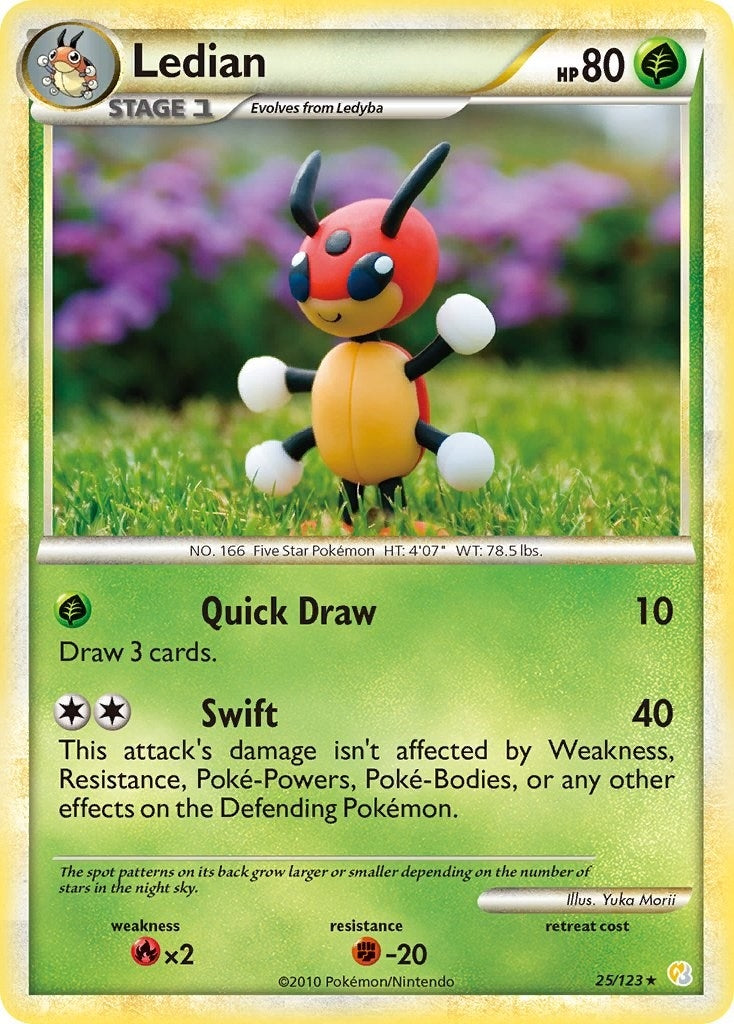 Image for Ledian (25/123) (HeartGold SoulSilver) (HS) - Pokemon