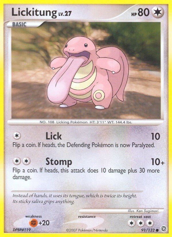 Image for Lickitung (91/132) (Secret Wonders) (SW) - Pokemon