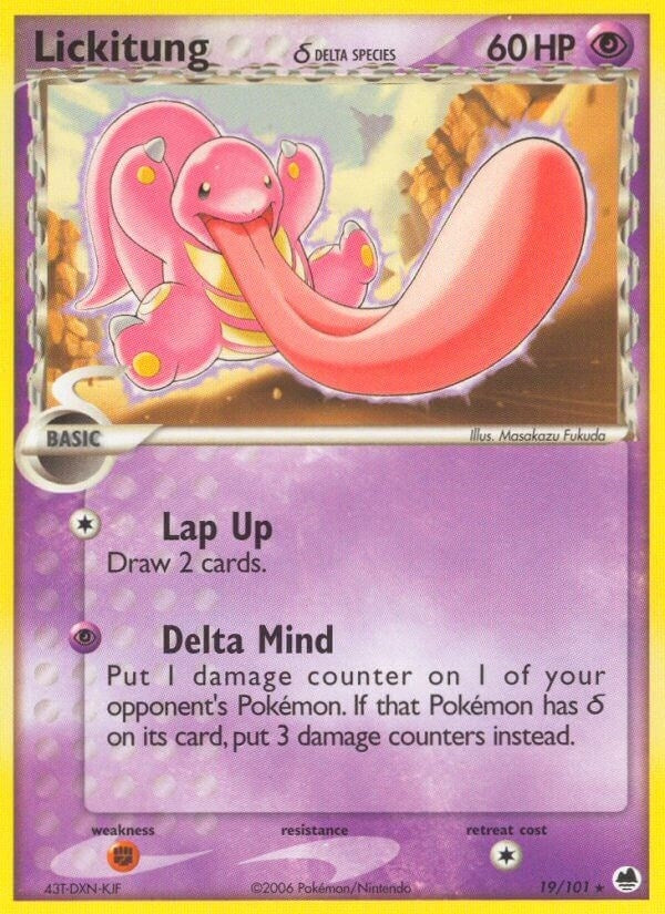 Image for Lickitung (Delta Species) (19/101) (EX Dragon Frontiers) (DF) - Pokemon